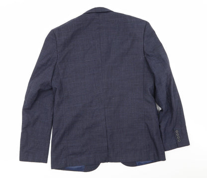 Mens UK Size 42 Cedar Wood State Regular Blue Suit Jacket