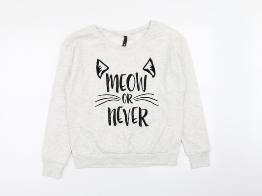 Divided by H&M Womens Grey   Pullover Jumper Size S