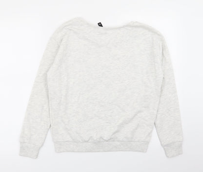 Womens UK Size S Divided by H&M Grey Pullover Jumper