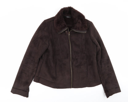 Womens UK Size 16 BM Brown Jacket