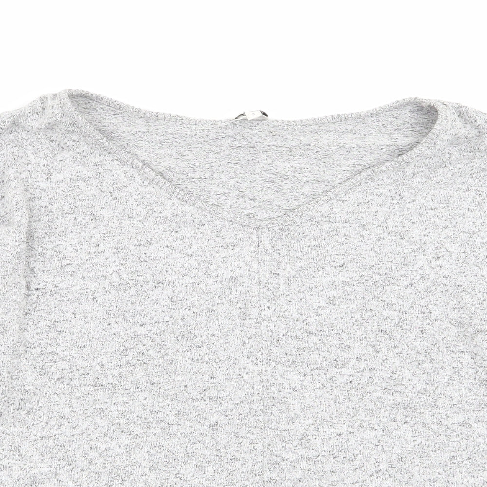 Womens UK Size S River Island Grey Pullover Jumper