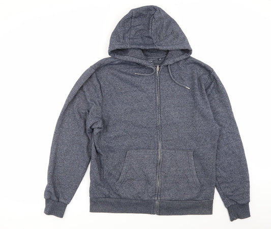 Asda George Mens Blue   Full Zip Jumper Size M