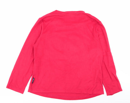 Disney Womens Red Solid  Top Pyjama Top Size L