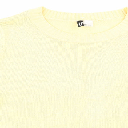 Womens UK Size L Divided by H&M Yellow Pullover Jumper