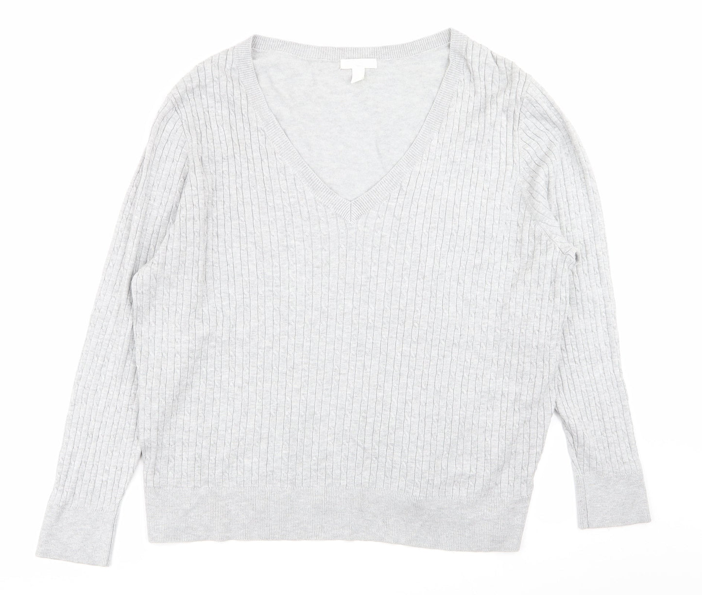 Womens UK Size XL H&M Grey Pullover Jumper