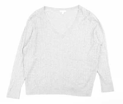 Womens UK Size XL H&M Grey Pullover Jumper