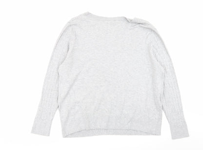 Womens UK Size XL H&M Grey Pullover Jumper