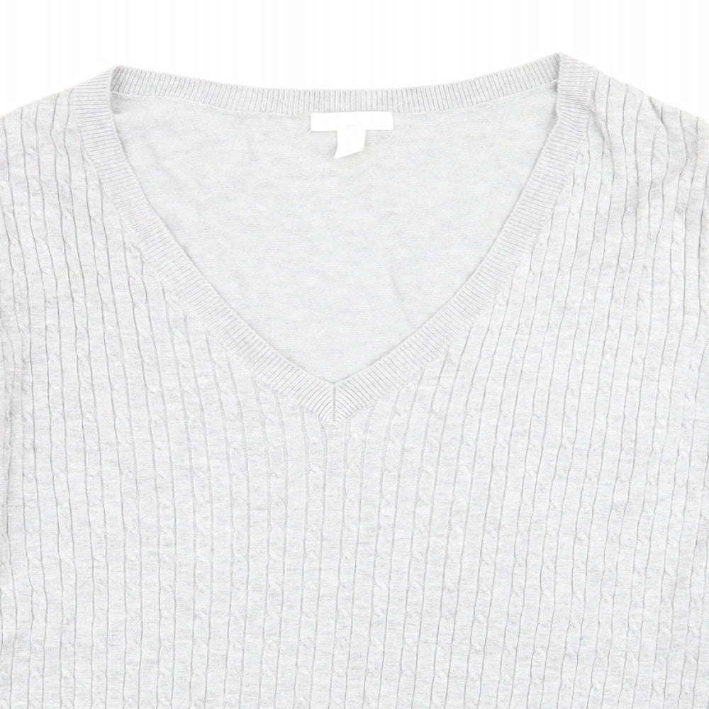 Womens UK Size XL H&M Grey Pullover Jumper