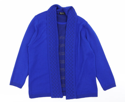 Envy Womens Blue   Cardigan Jumper Size L