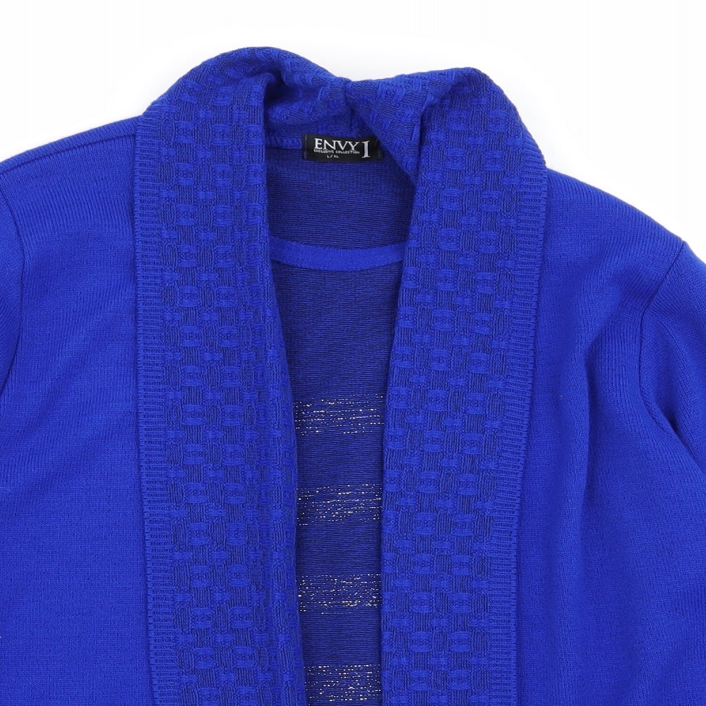 Envy Womens Blue   Cardigan Jumper Size L