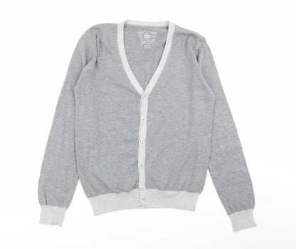 Cedar Wood State Mens Grey   Cardigan Jumper Size S