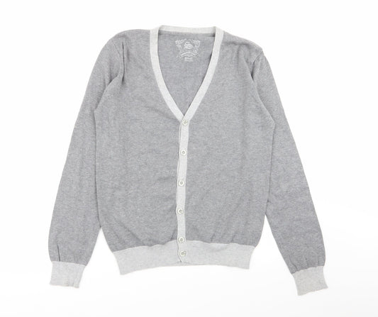 Cedar Wood State Mens Grey   Cardigan Jumper Size S