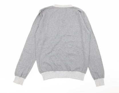 Cedar Wood State Mens Grey   Cardigan Jumper Size S