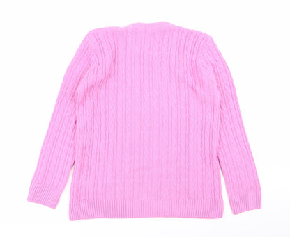 Womens UK Size S Insight Pink Pullover Jumper