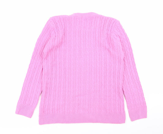 Womens UK Size S Insight Pink Pullover Jumper