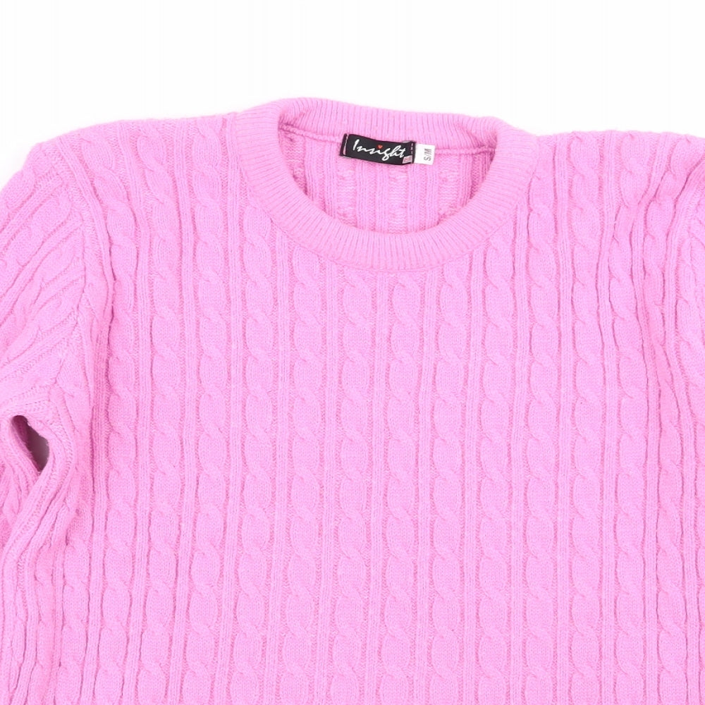 Womens UK Size S Insight Pink Pullover Jumper