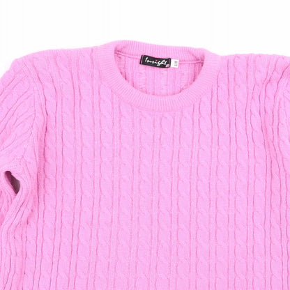 Womens UK Size S Insight Pink Pullover Jumper