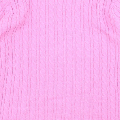 Womens UK Size S Insight Pink Pullover Jumper