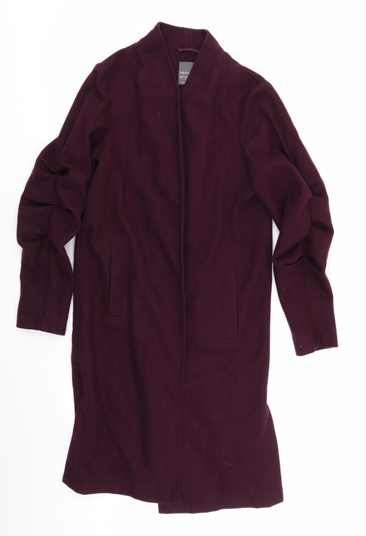 Primark Womens Purple   Overcoat Coat Size 10