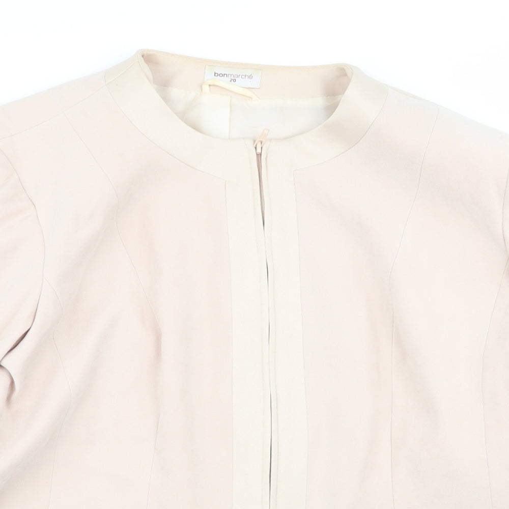 Womens UK Size 20 bonmarche Beige Jacket