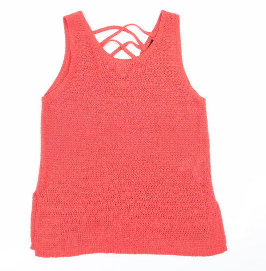 Womens UK Size 12 New Look Orange Pullover Jumper