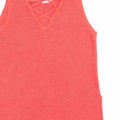 Womens UK Size 12 New Look Orange Pullover Jumper