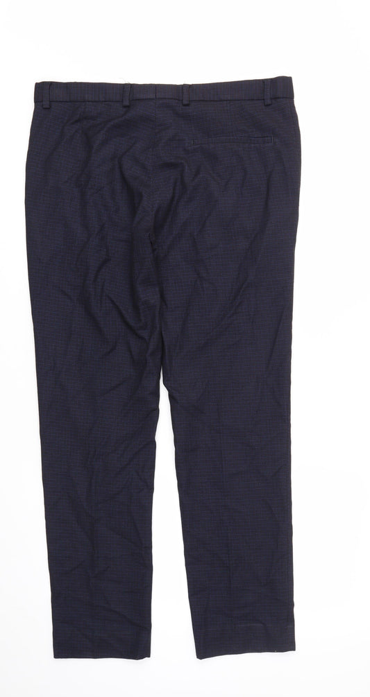 PREWORN  Mens Blue Check  Trousers  Size 34 in L30 in