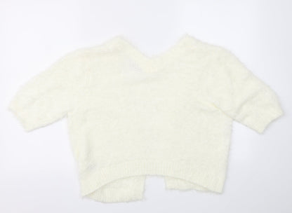 Womens UK Size M NEXT Ivory Cardigan Jumper