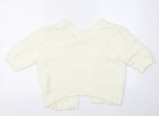 Womens UK Size M NEXT Ivory Cardigan Jumper