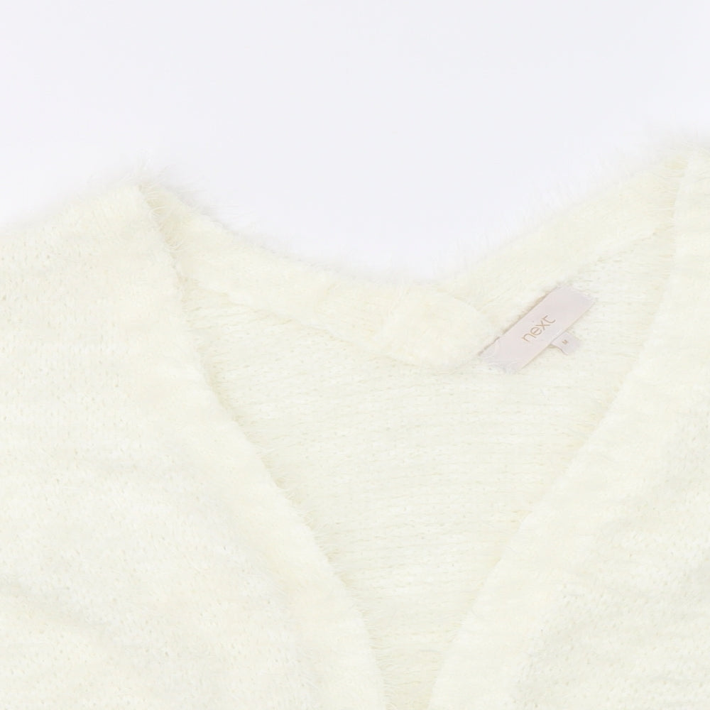 Womens UK Size M NEXT Ivory Cardigan Jumper
