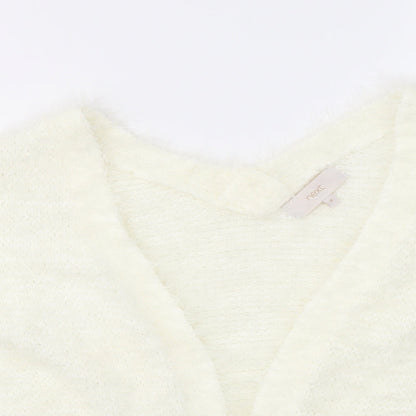 Womens UK Size M NEXT Ivory Cardigan Jumper