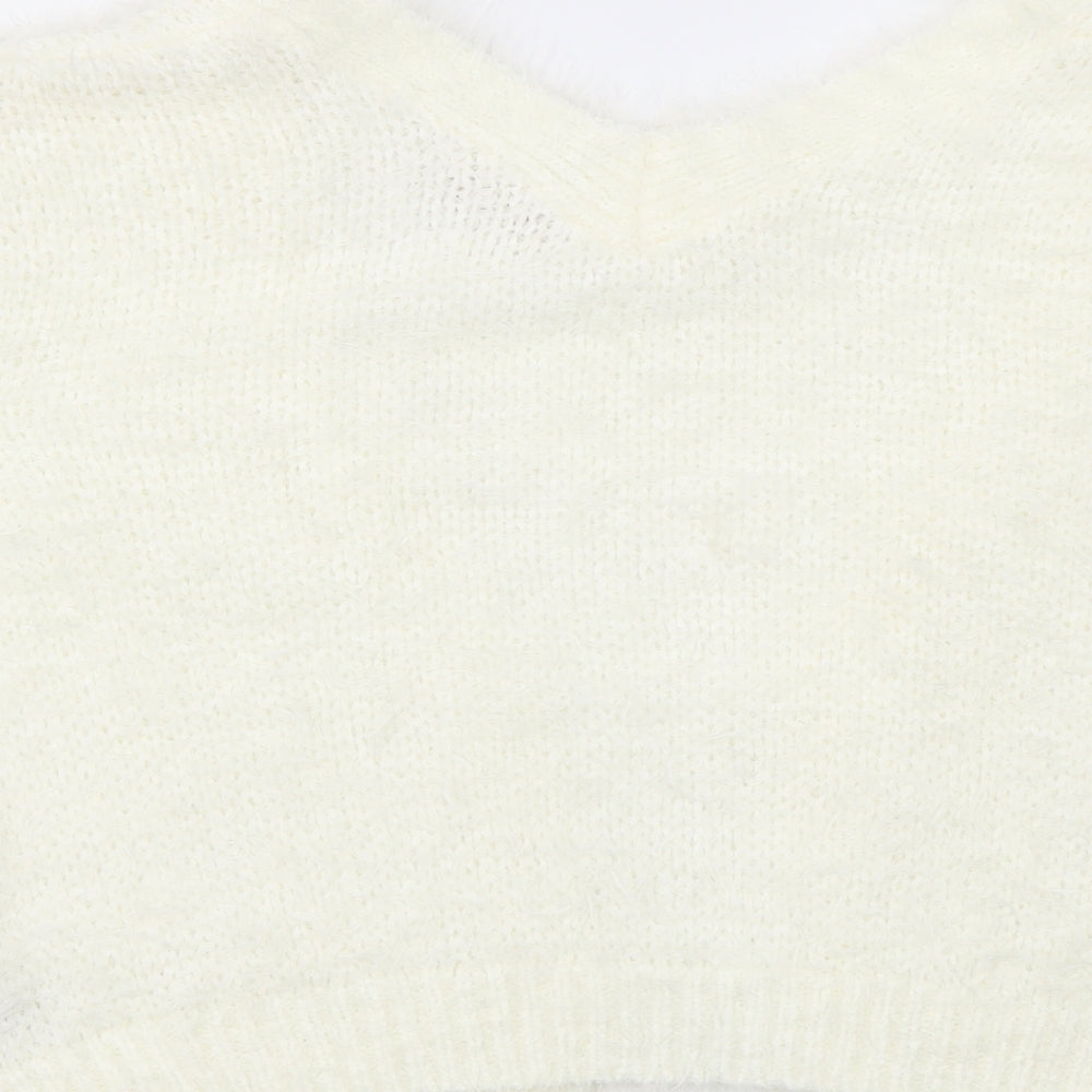 Womens UK Size M NEXT Ivory Cardigan Jumper