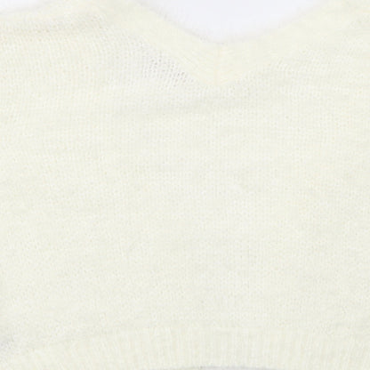 Womens UK Size M NEXT Ivory Cardigan Jumper