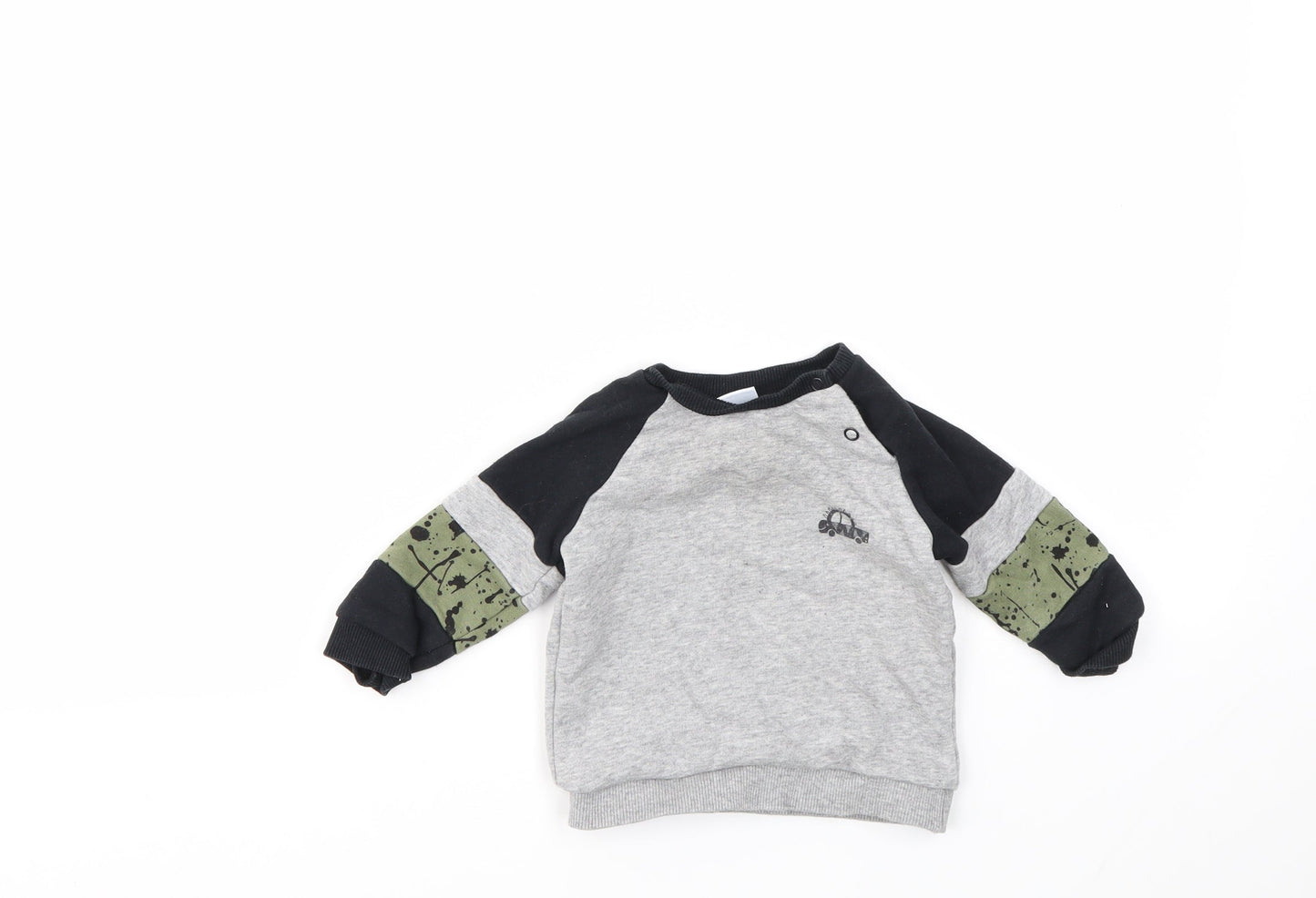 F&F Boys Grey   Pullover Jumper Size 3-6 Months