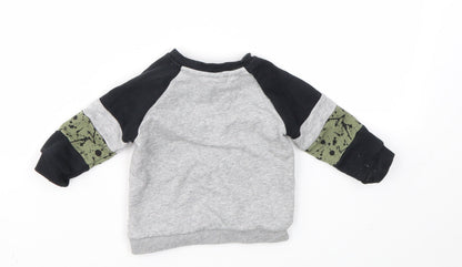 F&F Boys Grey   Pullover Jumper Size 3-6 Months