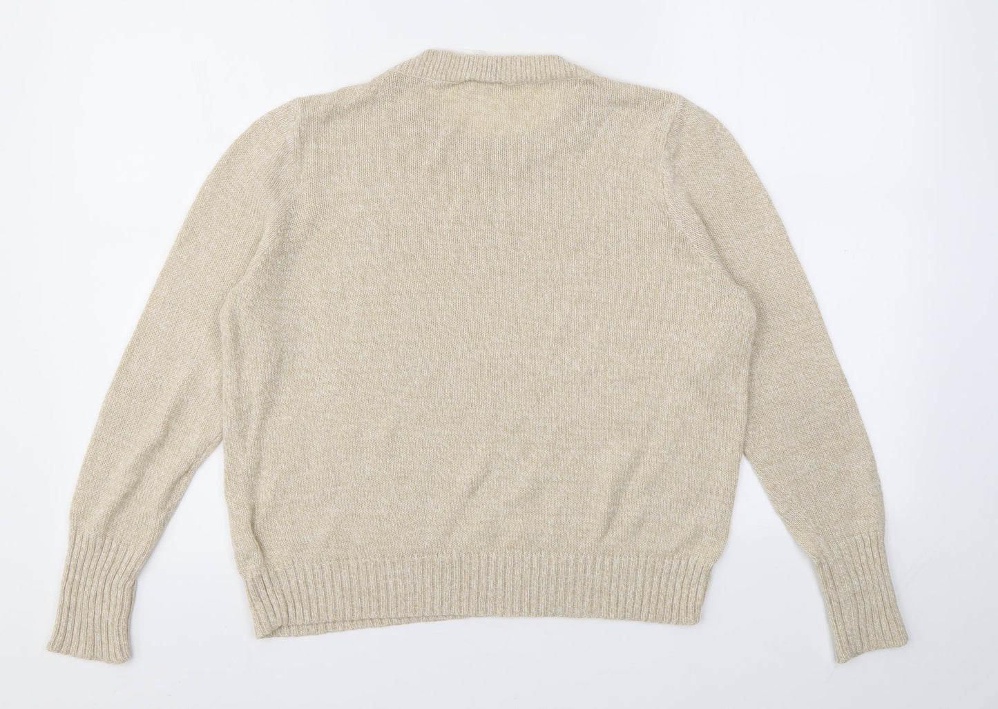 Womens UK Size M H&M Beige Pullover Jumper