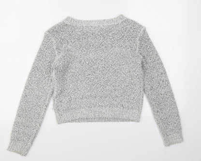 Womens UK Size XS H&M Grey Pullover Jumper