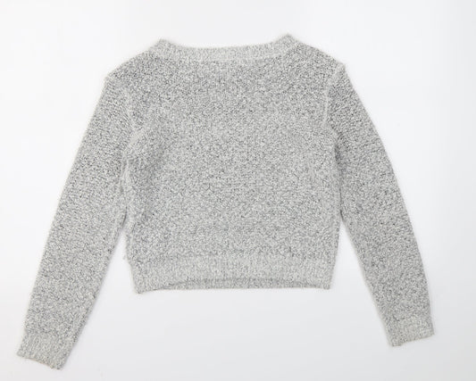 Womens UK Size XS H&M Grey Pullover Jumper