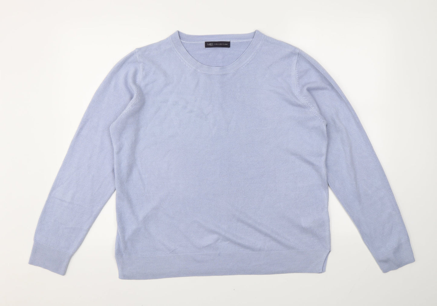 Womens UK Size 18 M&S Blue Pullover Jumper