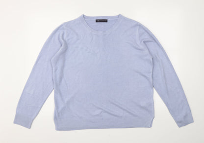 Womens UK Size 18 M&S Blue Pullover Jumper