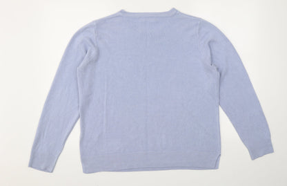 Womens UK Size 18 M&S Blue Pullover Jumper