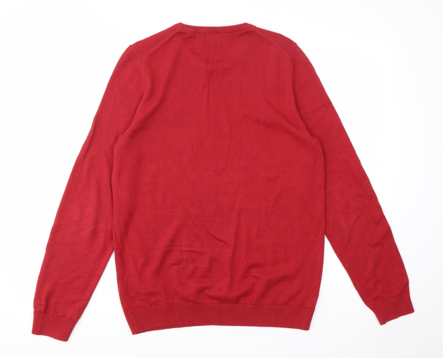 Mens UK Size S M&S Red Pullover Sweatshirt