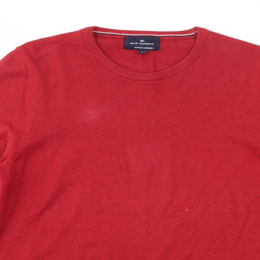 Mens UK Size S M&S Red Pullover Sweatshirt