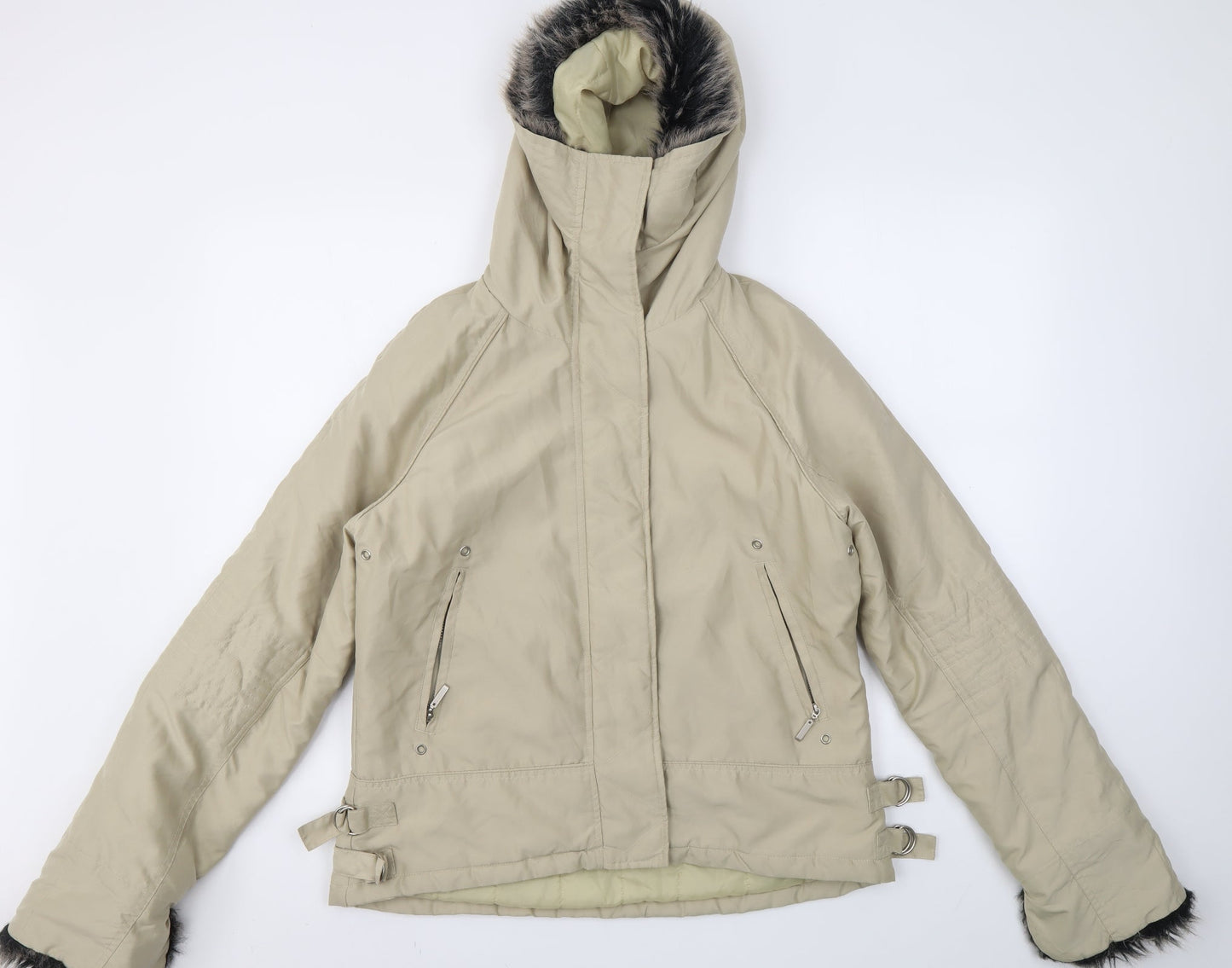 PREWORN  Womens Beige   Jacket Coat Size 14