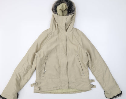 PREWORN  Womens Beige   Jacket Coat Size 14