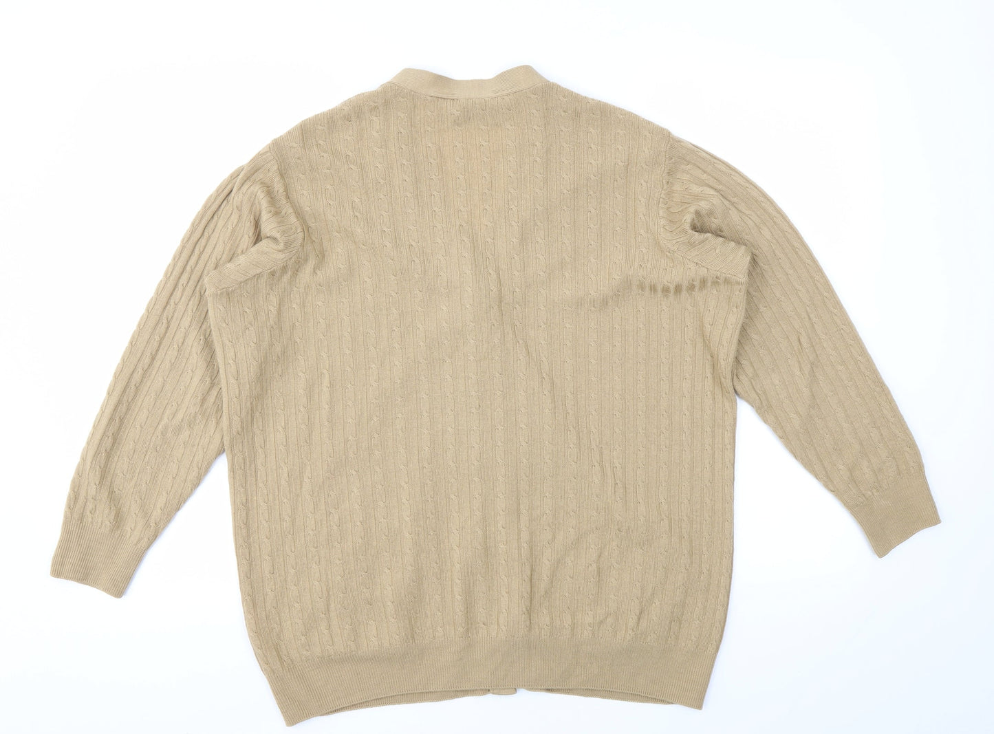 Womens UK Size 14 M&S Brown Cardigan Jumper