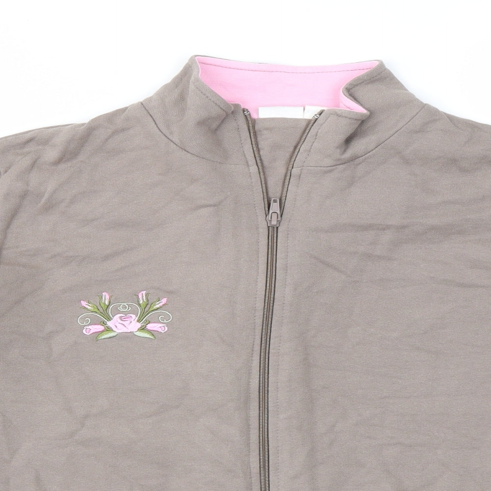 DAMART  Womens Brown   Full Zip Jumper Size 10