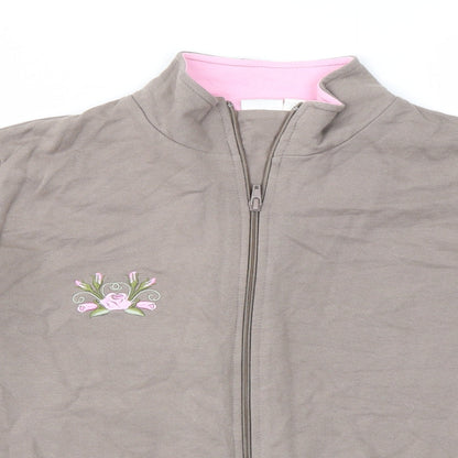 DAMART  Womens Brown   Full Zip Jumper Size 10