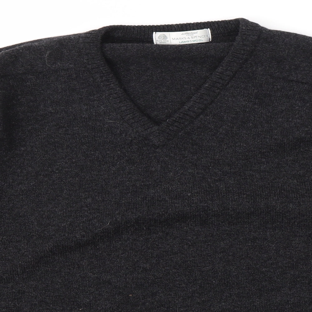 Mens UK Size L M&S Black Pullover Sweatshirt