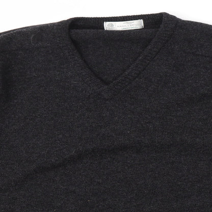 Mens UK Size L M&S Black Pullover Sweatshirt